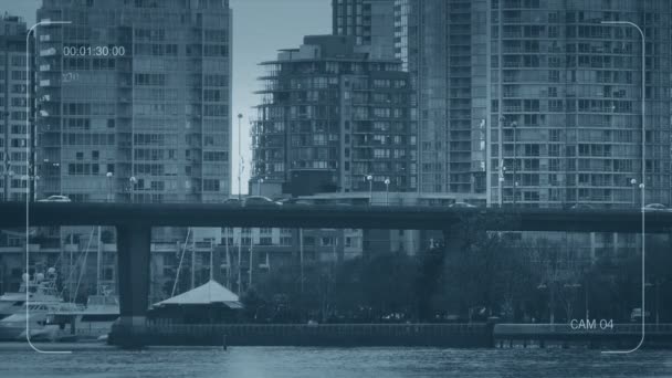 Міст Вулиці Біля Порту Апартаментів — стокове відео