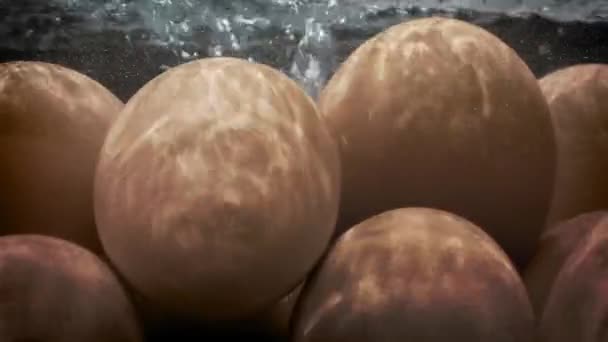 Pot Pov Eggs Cooking — Vídeo de Stock
