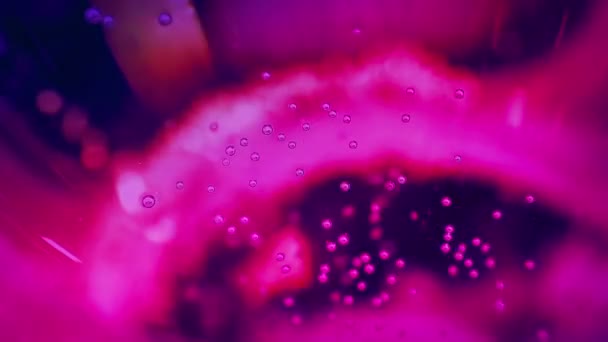 Champagne Fizzing Party Lights Extreme Close — Stockvideo