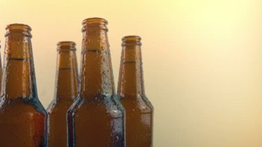 Terli Soğuk Bira Şişeleri Güneş Işığında