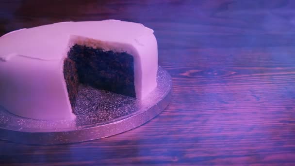 結婚式の席でケーキ — ストック動画