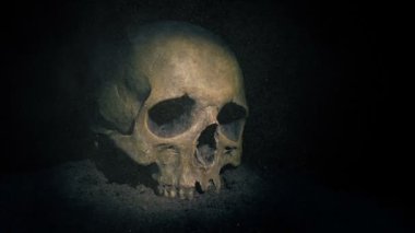 Yerdeki Kurukafa ile Meşale Işıkları Tozlu Alan