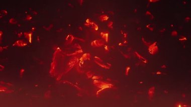 Geceleri parlayan ateş közleri