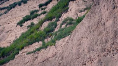 Gün batımında deniz kenarındaki uçurumlar