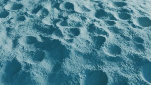 Surface Lune Gros Plan Tir Mouvement — Video