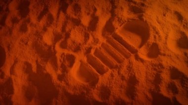 Mars Uzay Kolonisinde Astronot Ayak İzleri