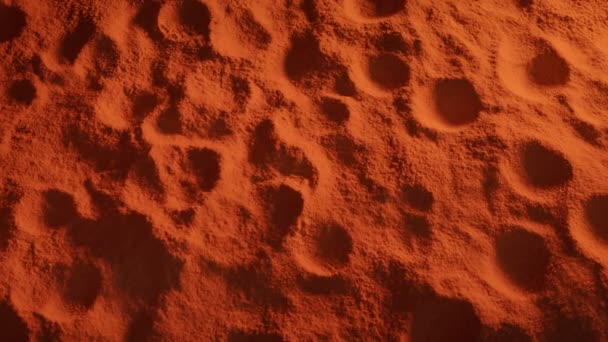 Mars Red Planet Surface Moving Shot — Stock video