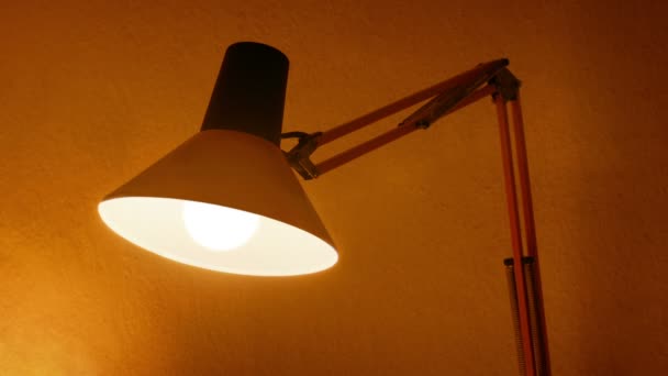 Lampe Zimmer Ein Oder Ausgeschaltet — Stockvideo