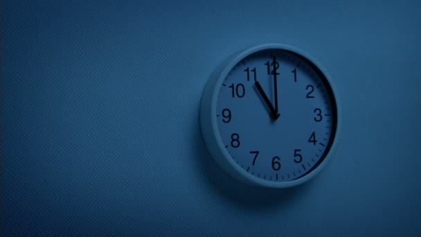 Clock Wall Clock Dark — стоковое видео