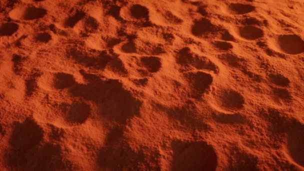 Pohybující Nad Povrchem Červené Planety Mars — Stock video