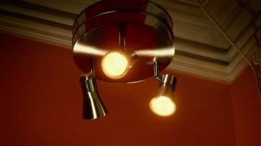 Set Of Ceiling Lights On Or Off In Room