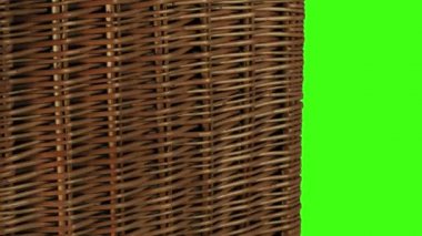 Wicker Door Opens Greenscreen - 2 Speeds