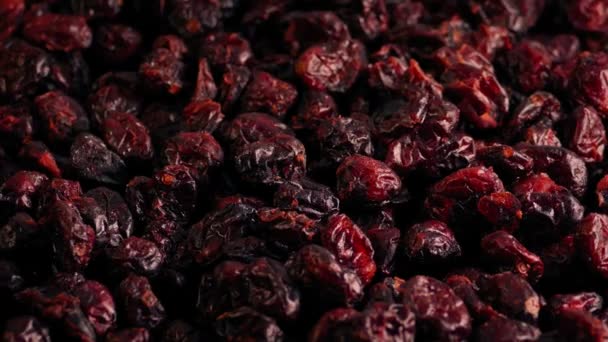 Cranberries Fruit Snack Rotating Shot — Vídeo de Stock
