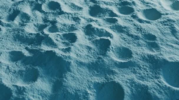 Lunar Surface Moving Moon Closeup — Stok Video