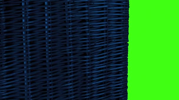 柳条门在夜间打开绿屏2加速 — 图库视频影像