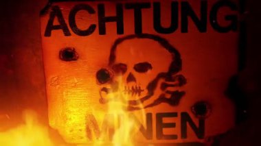 Alman 2. Dünya Savaşı Mayınları Yangında Uyarı