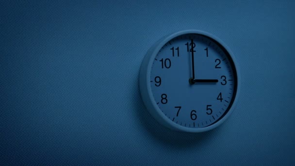 Clock Wall Clock Dark — Stock video