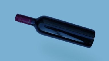 Şarap Şişe Kırıntıları Zemin Üst Görünümünde