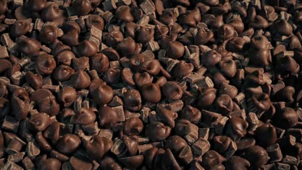 Csokoládé Chip Pile Sütik Készítéséhez — Stock videók