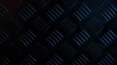 Metal Izgara Döngüsünde Turuncu Işık Parlaması