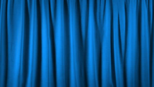 Pomalu Pohybuje Kolem Modré Opony — Stock video