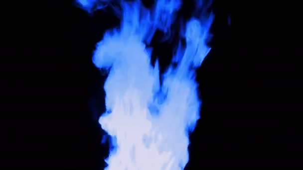 Містична Блакитна Пожежа Темряві — стокове відео