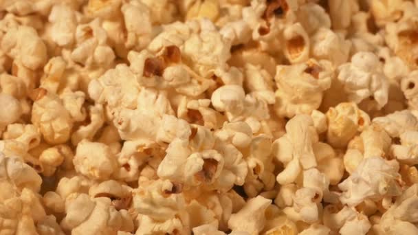 Popcorn Ciotola Primo Piano Girato — Video Stock