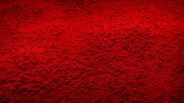 Red Granulated Material Moving Shot — Stockvideo