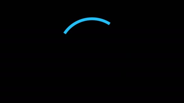 Blue Loading Circle Graphic Looped Shot — Wideo stockowe