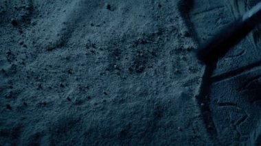 Hieroglyphs Uncovered In Ruins In The Evening