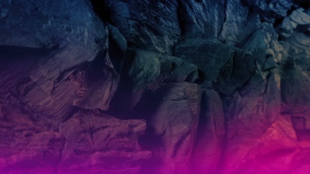 Fantasy Pink Mist Cave Wall — Vídeo de Stock