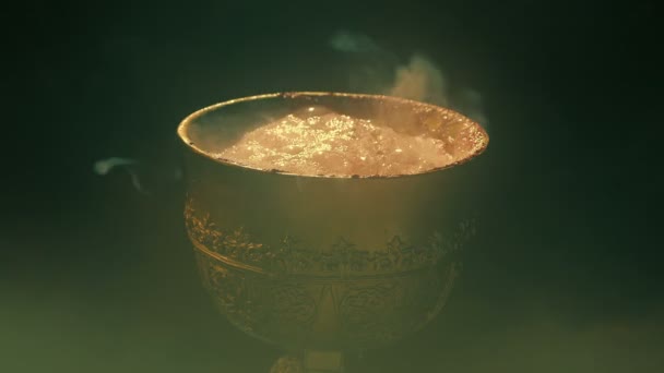 Goblet Potion Picked Fantasy Scene — Vídeo de Stock