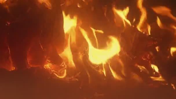 Papers Burning Smoky Fire — Vídeos de Stock