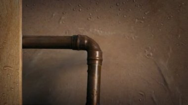 Pipe Bursts And Water Turned Off Closeup