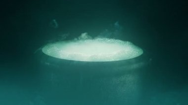 Smoky Bubbling Cauldron Fantasy Scene