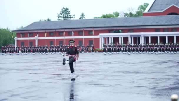 Indian military Academy IMA passing out parade 2021. — Stock Video