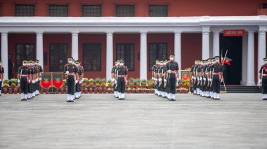 Hint Askeri Akademisi IMA 2021 geçit törenini dağıtıyor. 