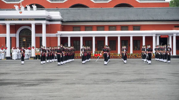Indiase militaire academie IMA deelt parade 2021 uit. — Stockfoto