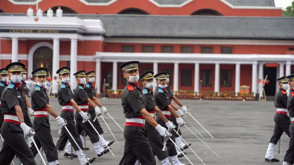 Indische Militärakademie IMA verzichtet auf Parade 2021. lizenzfreie Stockfotos