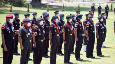 Hint Askeri Akademisi IMA 2021 geçit törenini dağıtıyor. 