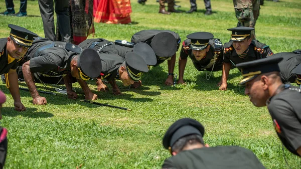 Académie militaire indienne IMA passage défilé 2021. — Photo