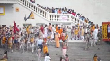 Hindistan 'daki en büyük dini festival olan Kumbh Mela, Haridwar India, Appleprores 422, Cinetone