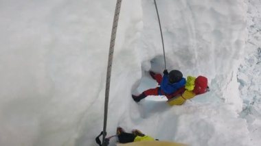 Lhotse Dağı 'na tırmanma.