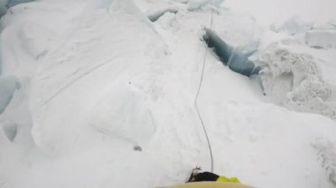 Lhotse Dağı 'na tırmanma.