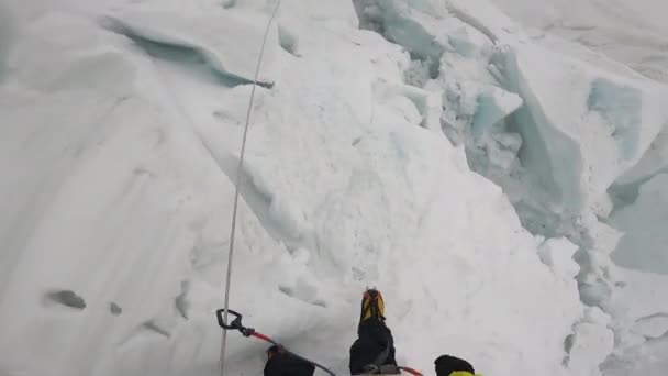 Horolezecká hora Lhotse. — Stock video