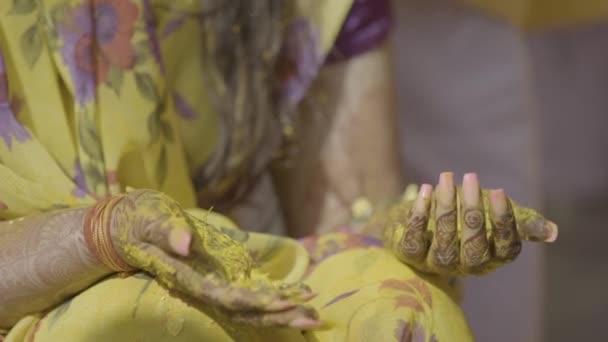 ハルディ式インドの結婚式 — ストック動画
