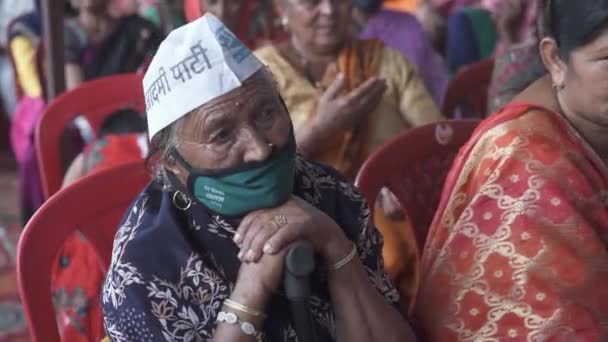 Hindistan 'da seçim mitingleri. — Stok video