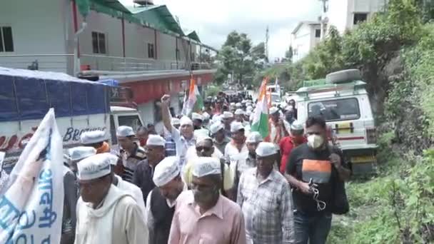 Rally electoral en la India. — Vídeos de Stock