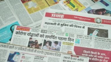 Hindistan 'da Coronavirus' a karşı Covid 19 aşı kampanyası 