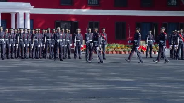 Indische Armee bei Parade — Stockvideo